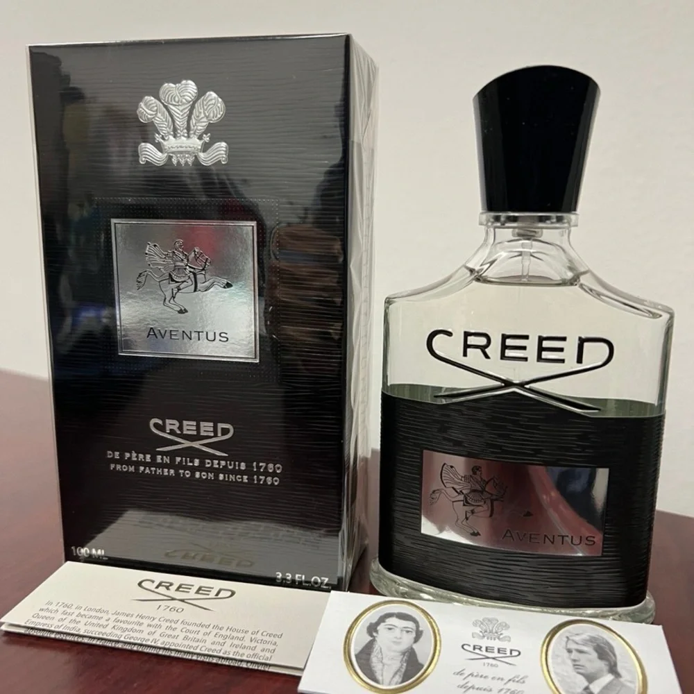 Creed Aventus Fragrance with Black and Silver Accents - Picture 1 of 4